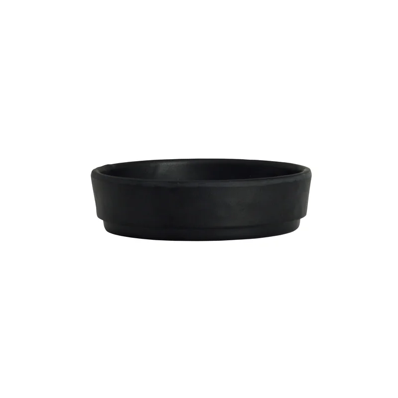 Creations Melamine Round Dish Black 3 1/2 in x 1 in (2 oz) Cali - Set of 24