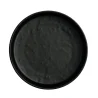 Creations Melamine Round Plate Black 4 7/8 in x 1 in Cali - Set of 12