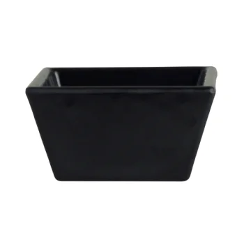 Creations Melamine Square Dish Black 2 1/4 in x 1 1/8 in (1 oz) Cali - Set of 24