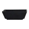 Creations Melamine Rectangular Dish Black 3 1/4 in x 2 1/2 in x 1 1/4 in (2 oz) Cali - Set of 24