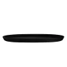 Creations Melamine Oval Tray Black 17 in x 11 3/4 in x 1 in Cali - Set of 12