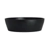 Creations Melamine Round Bowl Black 7 in x 2 in (16 1/2 oz) Cali - Set of 12