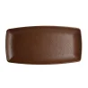 Creations Melamine Rectangular Plate Redwood 13 in x 6 1/2 in x 1 3/8 in Cali - Set of 12