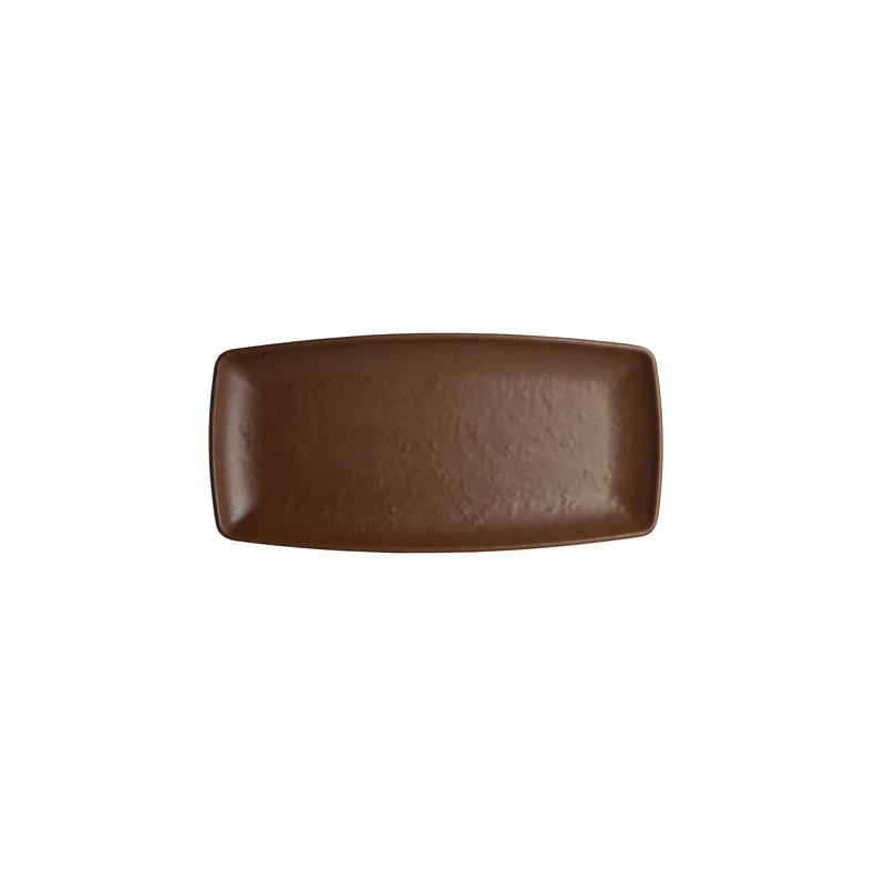 Creations Melamine Rectangular Plate Redwood 11 1/2 in x 5 1/2 in x 1 in Cali - Set of 12 Creations Melamine Rectangular Plate Redwood 11 1/2 in x 5 1/2 in x 1 in Cali - Set of 12