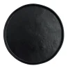 Creations Melamine Round Plate Black 8 1/4 in x 3/4 in Cali - Set of 12