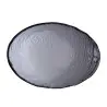 Creations Glass Oval Bowl 11 5/8 in x 8 1/4 in x 2 5/8 in (19 oz) Scape Smoked - Set of 6