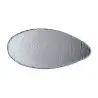 Creations Glass Oval Platter 12 1/8 in x 5 7/8 in x 7/8 in Scape Clear - Set of 6