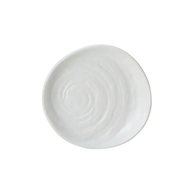 Creations Melamine Plate 6 1/2 in Scape White - Set of 6
