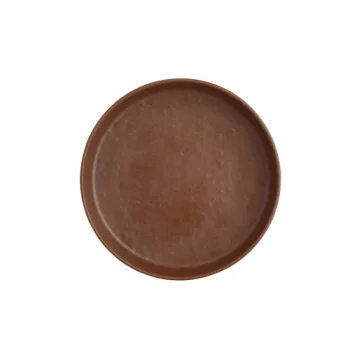 Creations Melamine Round Plate Redwood 6 1/2 in x 1 1/4 in Cali - Set of 12