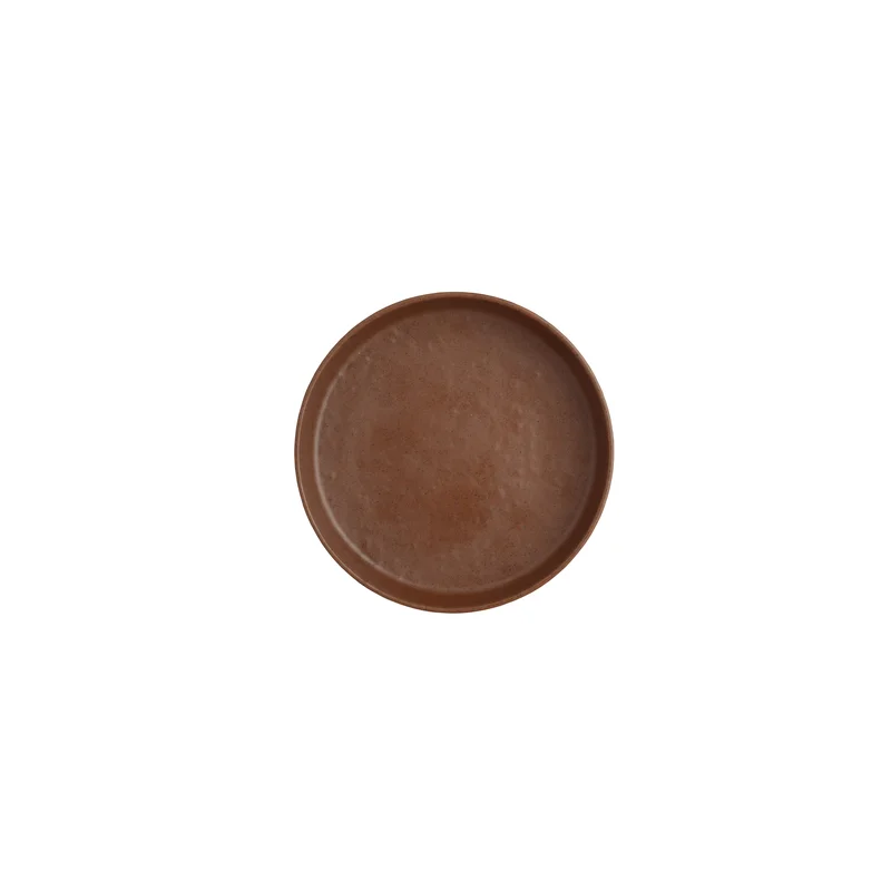 Creations Melamine Round Plate Redwood 6 1/2 in x 1 1/4 in Cali - Set of 12