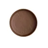 Creations Melamine Round Plate Redwood 4 7/8 in x 1 in Cali - Set of 12