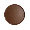 Creations Melamine Round Plate Redwood 8 1/4 in x 3/4 in Cali - Set of 12