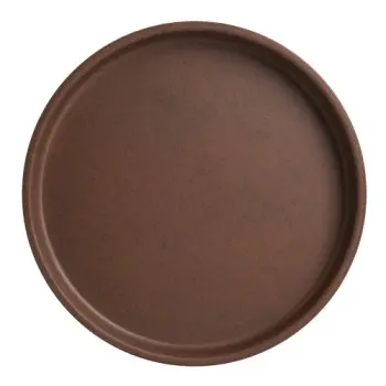 Creations Melamine Stack Plate Redwood 6 1/4 in x 7/8 in Cali - Set of 6
