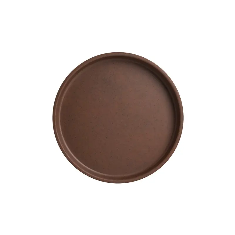Creations Melamine Stack Plate Redwood 6 1/4 in x 7/8 in Cali - Set of 6