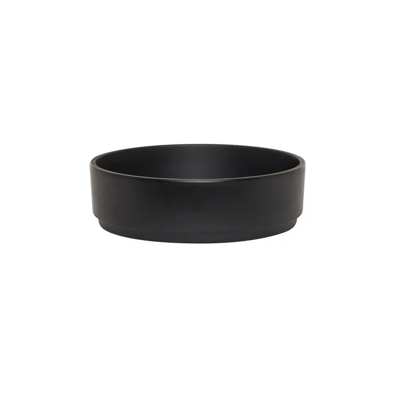 Creations Melamine Stack Bowl Black 6 1/4 in x 1 7/8 in (20 oz) Cali - Set of 6