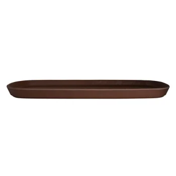 Creations Melamine Rectangular Tray Redwood 14 1/2 in x 7 in x 1 in Cali - Set of 6