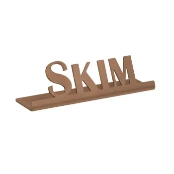 Service Ideas Laser Brushed Skim Sign Short Rose Gold Finish