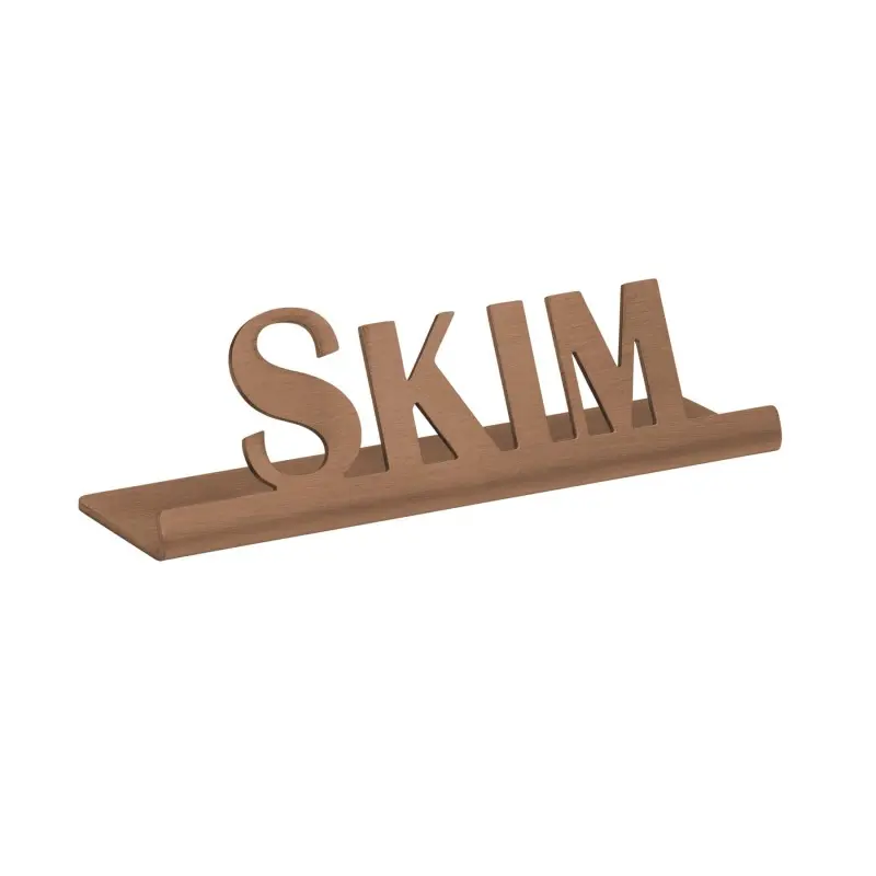 Service Ideas Laser Brushed Skim Sign Short Rose Gold Finish