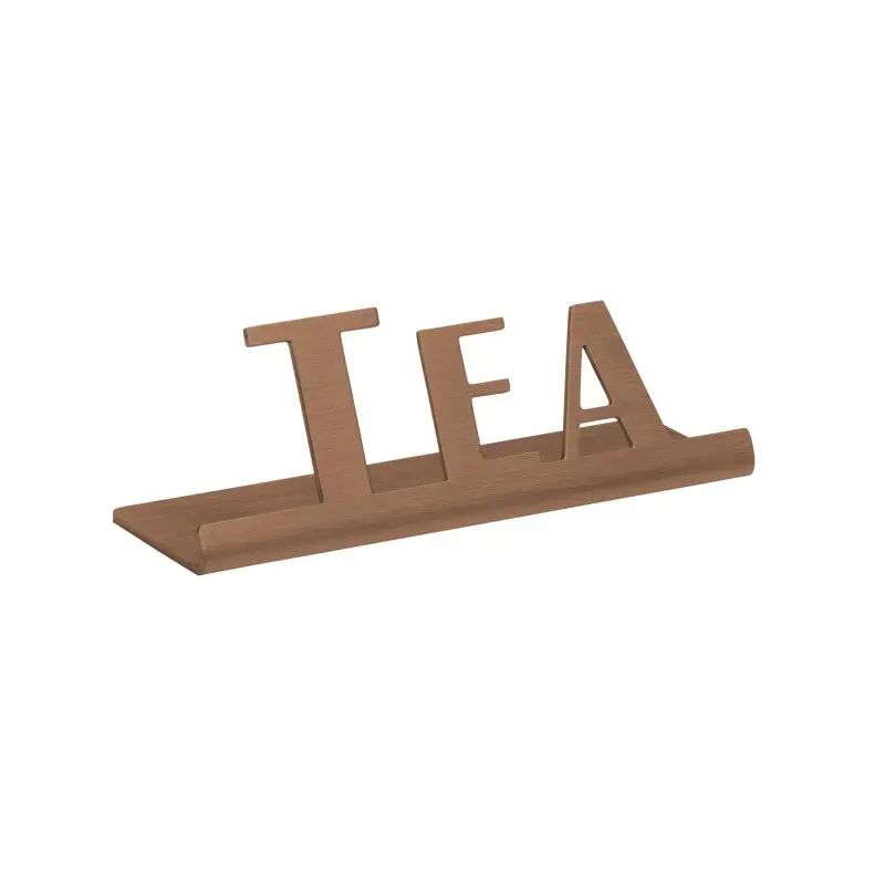 Service Ideas Laser Brushed Tea Sign Short Rose Gold Finish Service Ideas Laser Brushed Tea Sign Short Rose Gold Finish