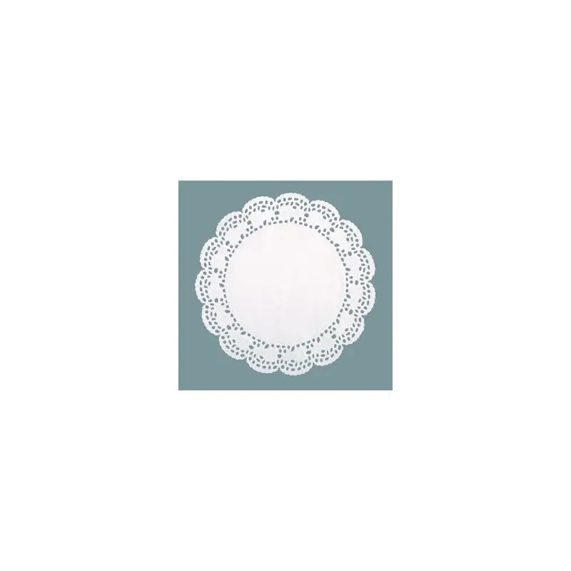 Round White Paper Lace Doilie - Ø 18cm - Pack of 250 - Pastry Chef's Boutique