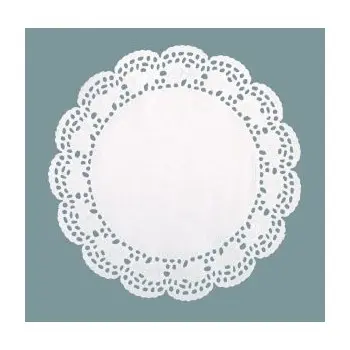 Round White Paper Lace Doilie - Ø 24cm - Pack of 250 - Pastry Chef's Boutique