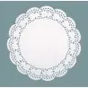 Round White Paper Lace Doilie - Ø 24cm - Pack of 250 - Pastry Chef's Boutique