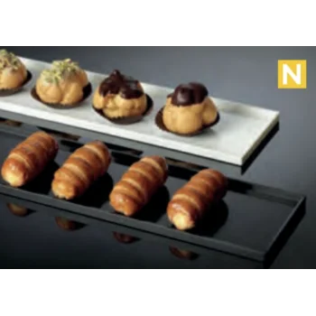 Sleek Black Rectangular Display Tray - 600 mm x 100 mm