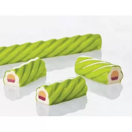 Pavoflex Professional Silicone Mold- Candy 3D - mm 360 x 39 x 35 H- 30mmx40mm - 5 Indents -PX4309