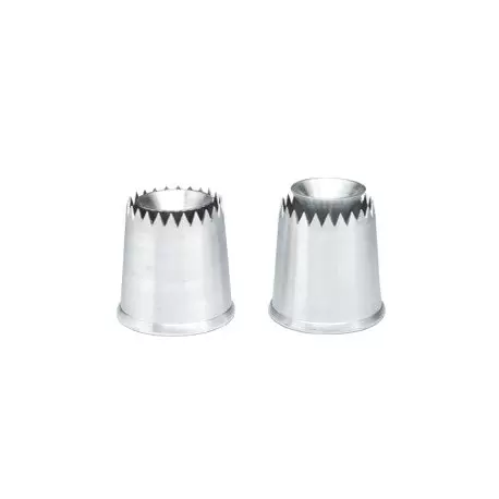 Pastry Chef's Boutique 2988 Stainless Steel Sultane Tips - Lower Opening Specialty Pastry Tips Pastry Chef's Boutique 2988 Stainless Steel Sultane Tips - Lower Opening Specialty Pastry Tips