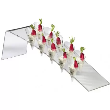 Pastry Chef's Boutique SC00002 Harp buffet display for 10 small cones - 22,6 ? x 5,8 ? x 6,3 ? Display for Pastries and Verrines Pastry Chef's Boutique SC00002 Harp buffet display for 10 small cones - 22,6 ? x 5,8 ? x 6,3 ? Display for Pastries and Verrines