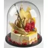 Pastry Chef's Boutique PS40805 Clear Plastic Dome Support with Lid - 6.9'' x 6.7'' - 40pcs Plastic Mini Cups and Bowls