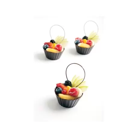 Pastry Chef's Boutique PCB11203 Belgian Chocolate Cups - Ballerina Cup - Dark chocolate - 65x40mm - 84pcs Chocolate Cups and ... Pastry Chef's Boutique PCB11203 Belgian Chocolate Cups - Ballerina Cup - Dark chocolate - 65x40mm - 84pcs Chocolate Cups and ...