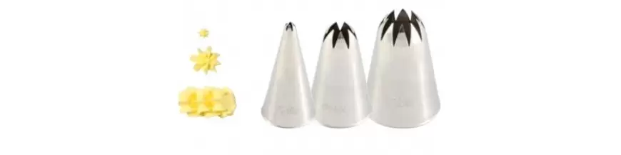 Closed Star Pastry Tips