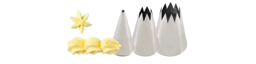 Open Star Pastry Tips