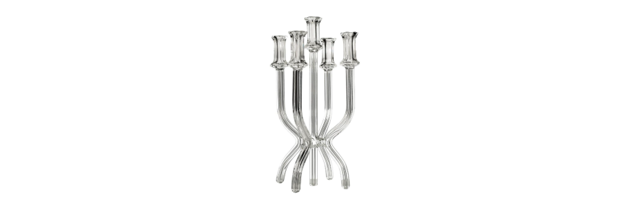 Glass Art Candlesticks & Candelabras